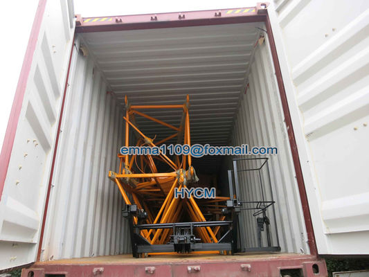 QTZ50(5010) Katzenkopf Turmkranich 4 Tonnen Doppelschwenk für den Export