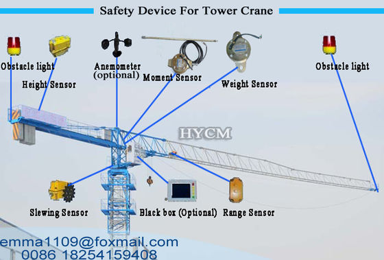 Flat Top Tower Crane QTZ63 ((5210) Arten von hydraulischem Teleskopklettern