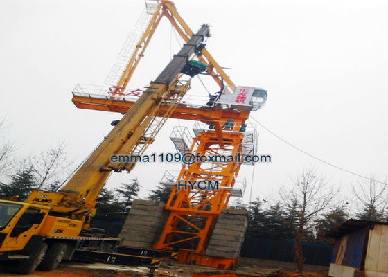 18 Tonnen Luffing Turm Kran D5520 55m Arbeit Jib Stromleitung