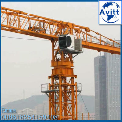 12 Tonnen QTZ250 PT7025 Topless Tower Crane 70 Meter Horizontale Boom 50m Freihöhe