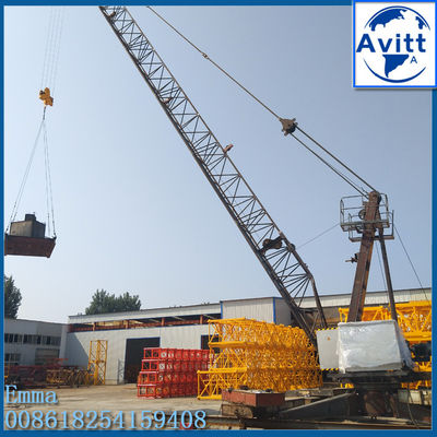 QD100 Bau-Derrick-Kran 10 Tonnen Kapazität mit Inverter / VFD-Steuerung