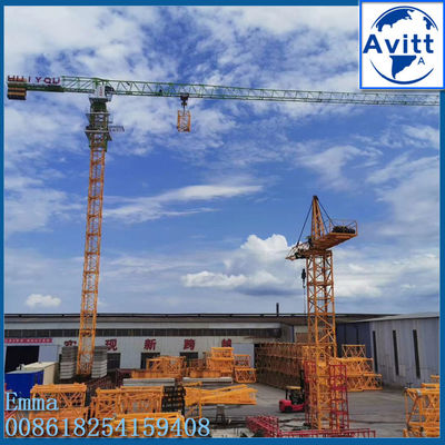 10 Tonnen Last PT6515 Topless Tower Crane 65m Jib 1,5 Tonnen am Jib Ende 60m hoch