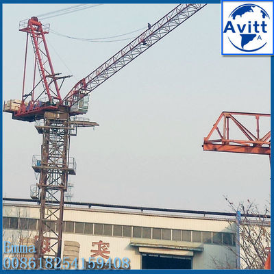 Festgebaute D63-Gib Luffing-Tower-Kran 24m Boom 2,0t Endlast und 6t Max-Last